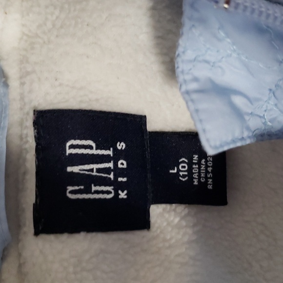 (L) GAP Youth Girl's Plush Lined Cozy Embroidered Coat Outdoor Insulation Hooded - Picture 3 of 10